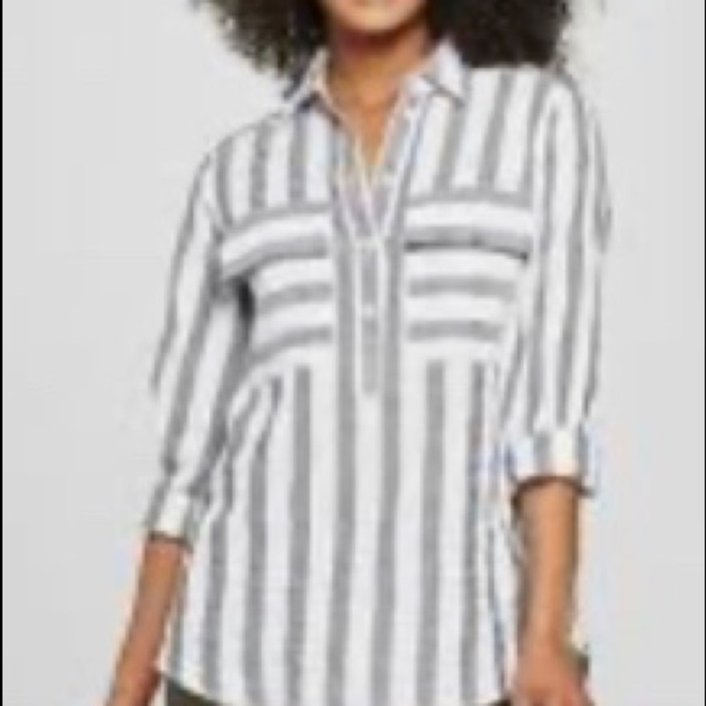 NWT WhoWhatWeat Black and White Tunic